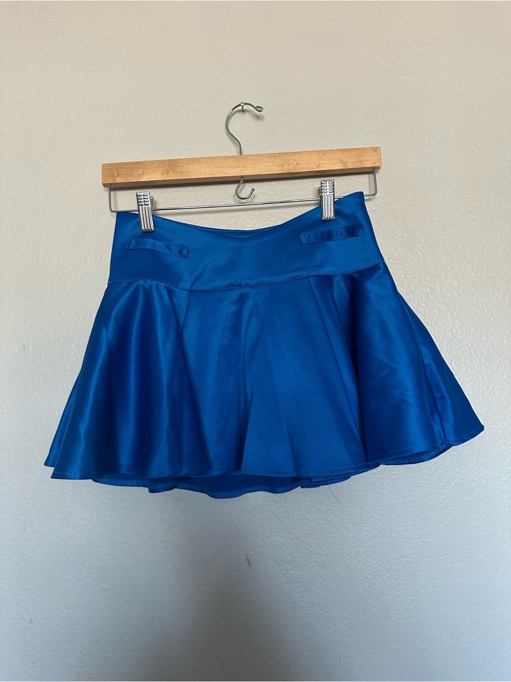 Forever 21 Royal Blue Circle Skater Mini Skirt